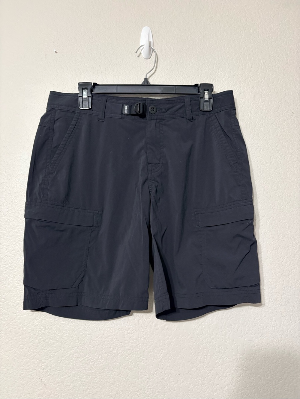 Women’s REI CO-OP Black Relaxed Fit Nylon Cargo Hiking Shorts Size 10